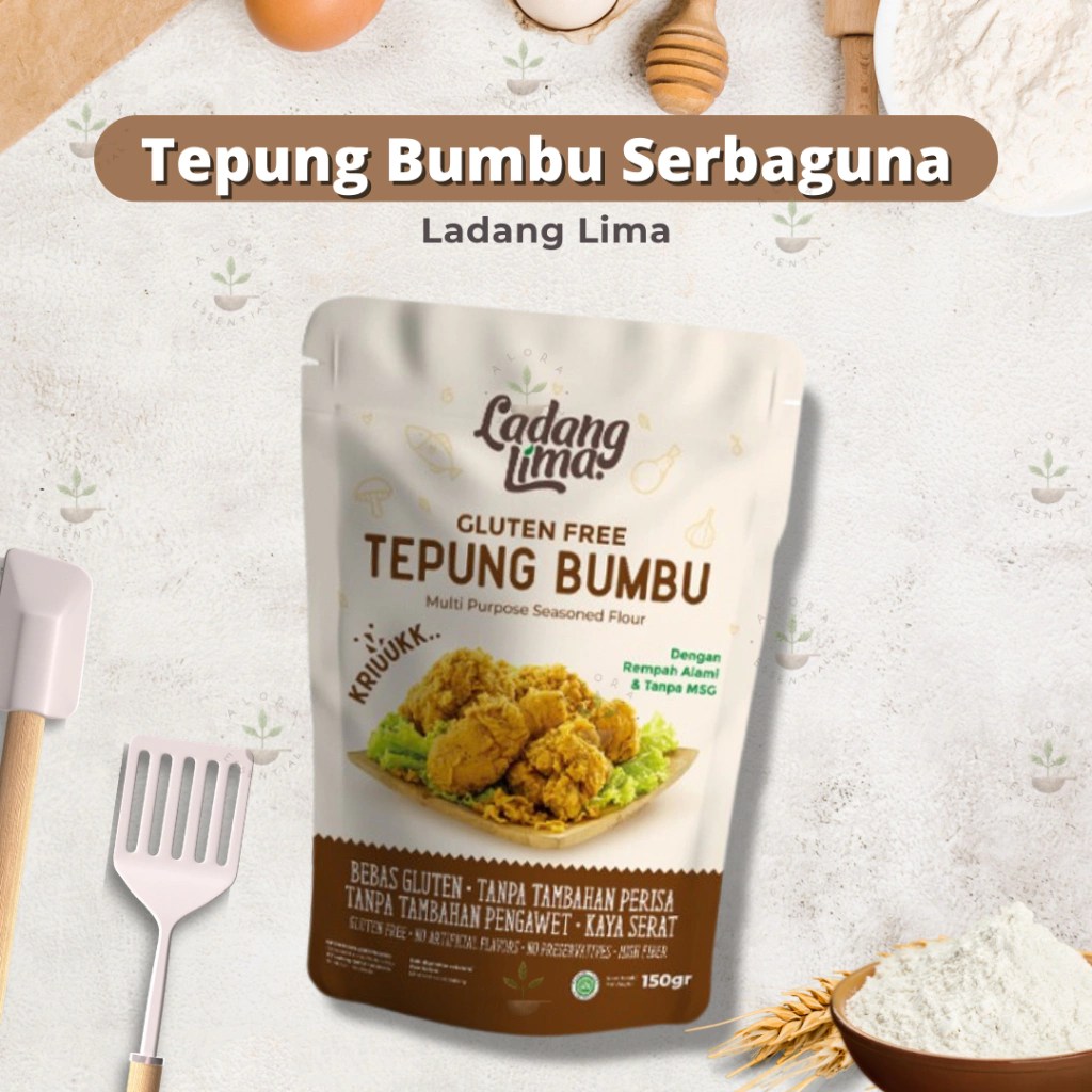 tepung krispi non gluten, tepung gluten free