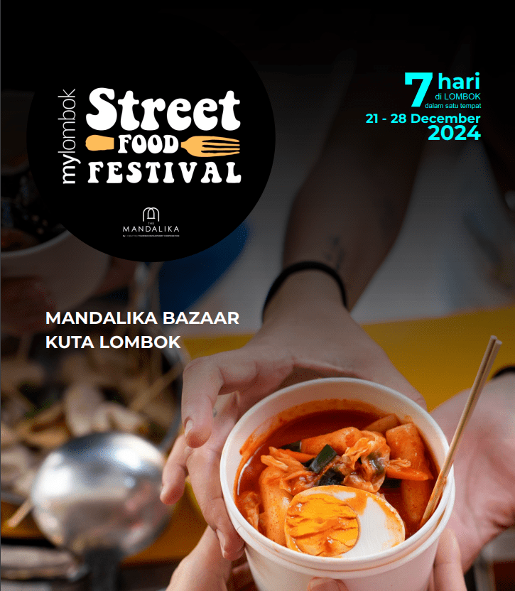mylombok street food festival kuta mandalika bazar desember 2024